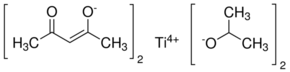 Titanium diisopropoxide bis(2,4-pentanedionate) - CAS:17927-72-9 - Diisopropoxytitanium(IV) Bis(Acetylacetonate), 32tanium(IV) Diisopropoxide Bis(Acetylacetonate), Bis(2,4-Pentanedionato)Bis(2-Propanolato)Titanium(IV), 32(acac)2OiPr2